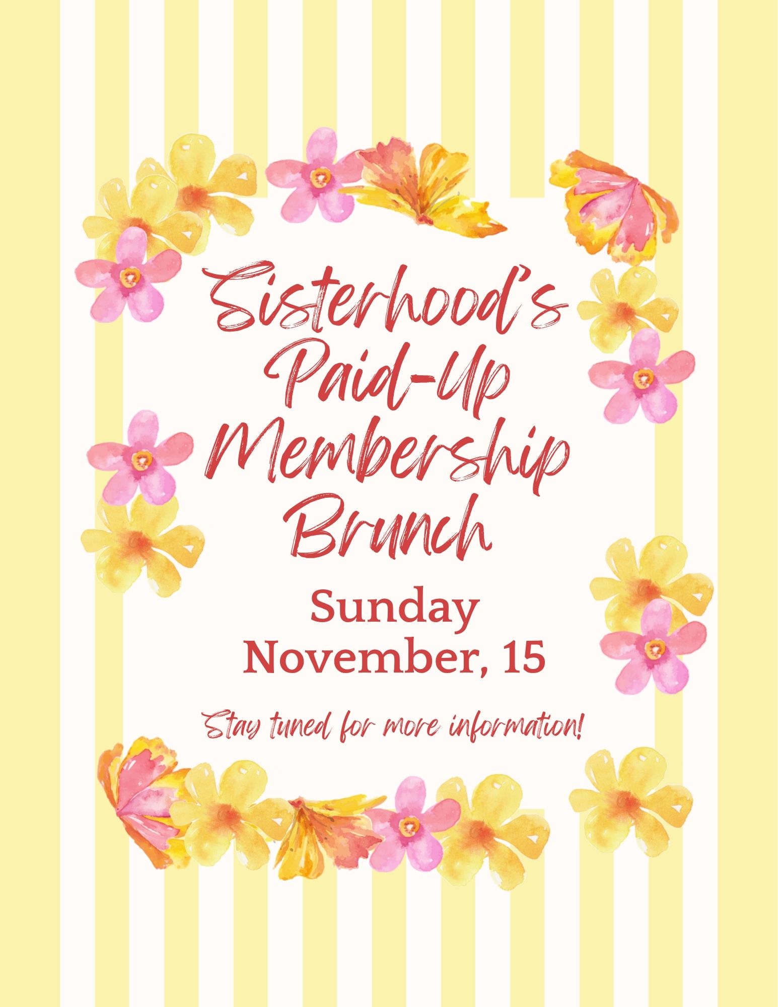 Sisterhood Paid up Membership